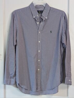 Polo by Ralph Lauren Purple Gingham Button-Down Shirt